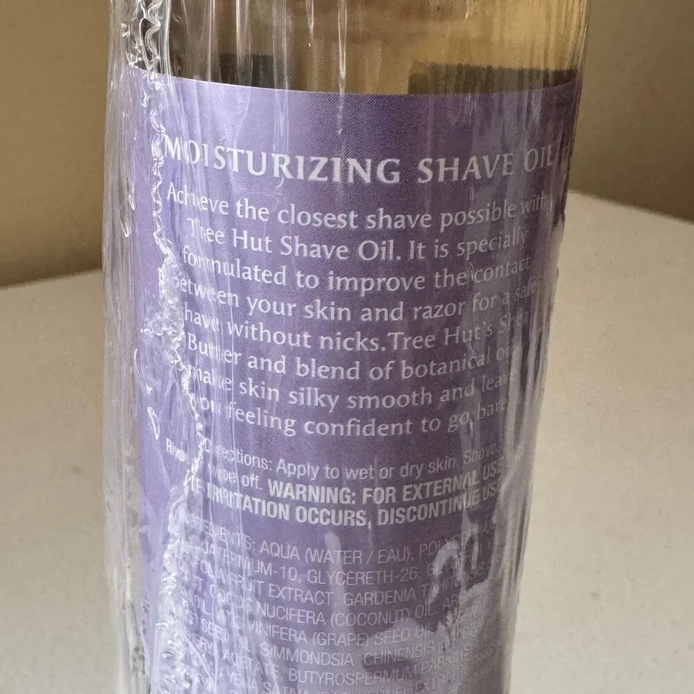 Tree Hut bare Moisturizing Shave Oil, Tahitian Bean, Vanilla, 7.7 Fl Oz